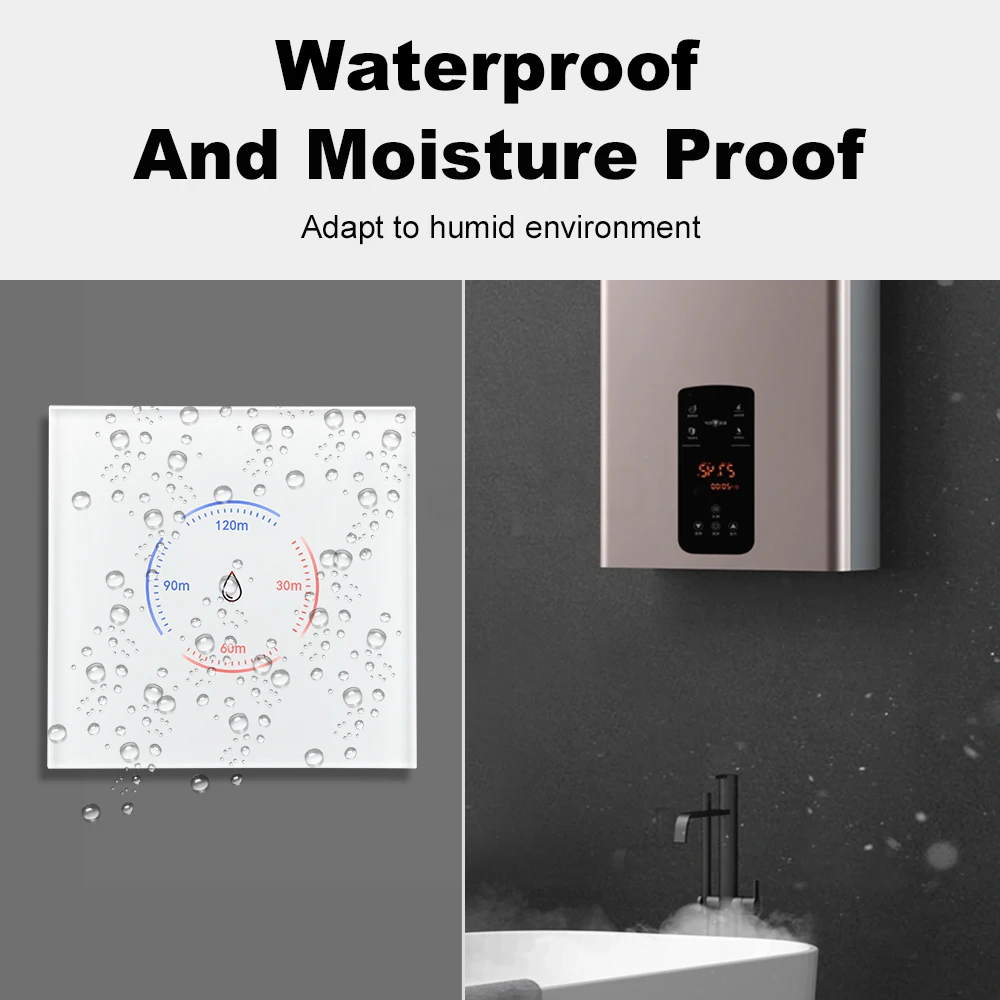 Tuya WiFi 40A Smart EU Boiler Switch Smart Water Heater Touch Switch With Countdown Function For Alexa Google Home SmartThings