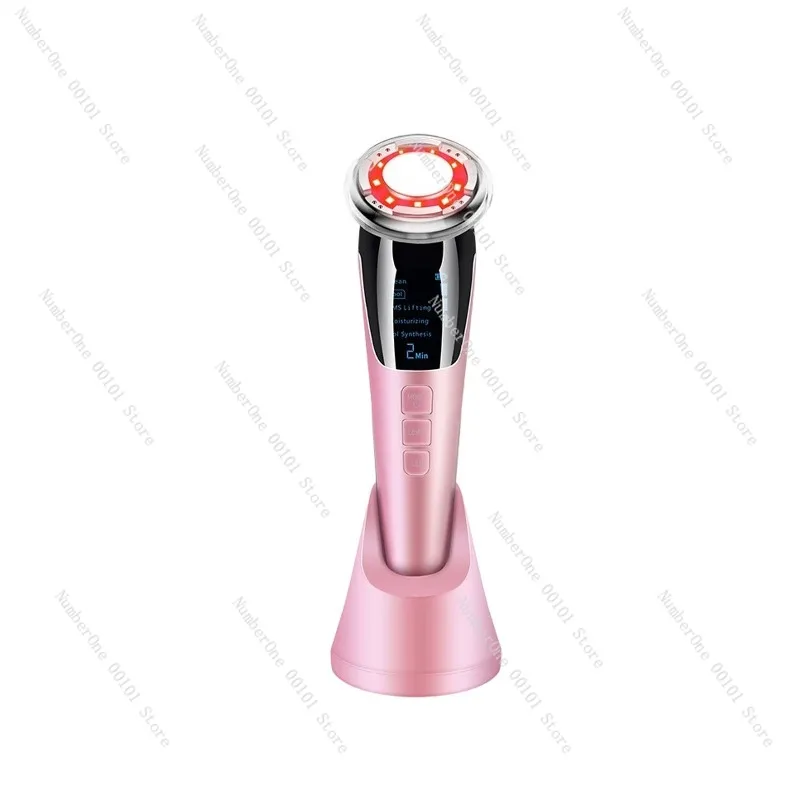 Home Beauty Device EMS Microcurrent Facial Lifting Tightening Machine Color Light Photon Skin Rejuvenation Massager LED Import