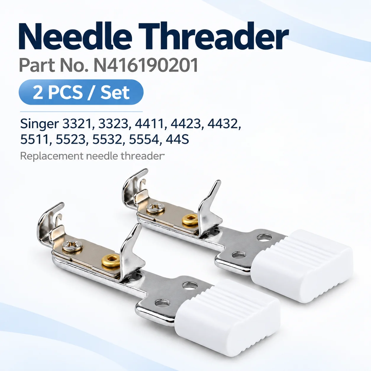 Singer Heavy Duty Sewing Machine - (2-Pack) Needle Threader N416190201 For Singer