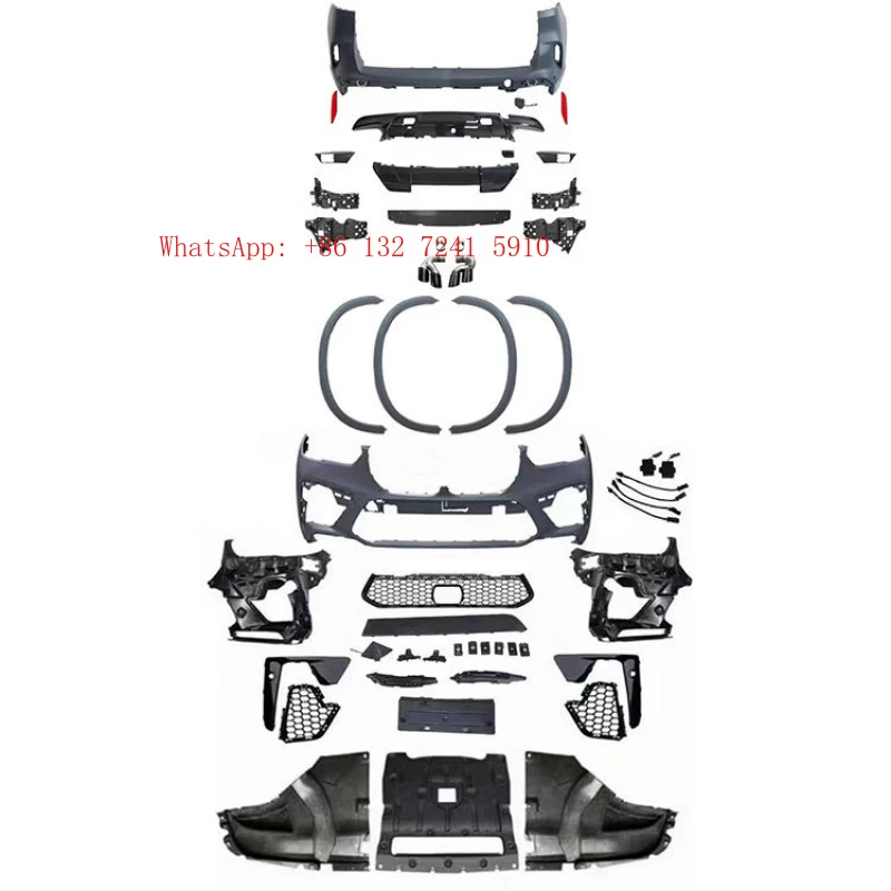 Suitable for X5 G05 modification, X5M style front bumper, rear bumper, wheel arches, grille, and other car body kits