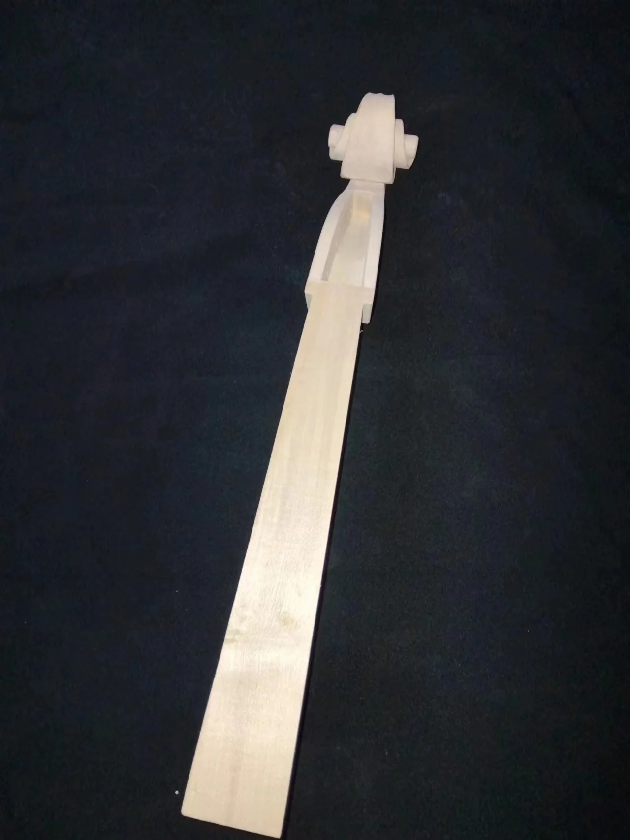 1PC Student Grade Cello Neck Unfinished 4/4 Maple Cello Head