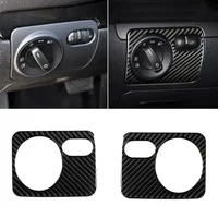 For Golf Mk5 LHD Car Interior Headlight Switch Button Frame for VW Golf 6 Gti R Mk5 Mk6 2008-2012 Scirocco 2009-2016 Car Sticker