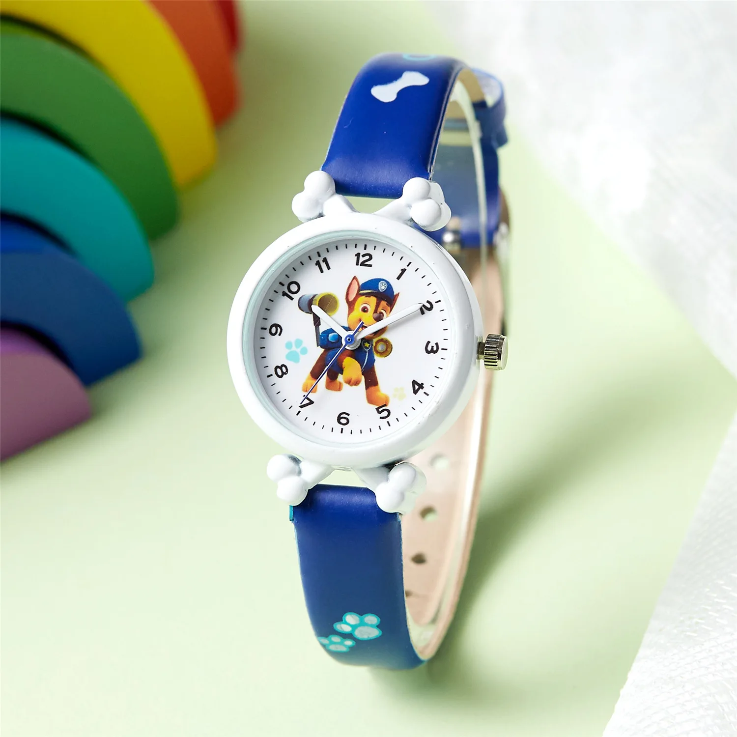Montre pour enfants PAW Patrol, bracelet en silicone, montre-bracelet pour garçon et fille, dessin animé, étanche, à Quartz, cadeau d'anniversaire pour enfants