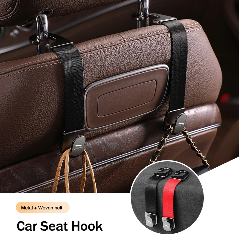 Car Headrest Hooks Hanger for Bags Car Storage Interior Accessories for Jaguar XF XE XJ F-PACE F-TYPE X760 X260 X761 Accessories