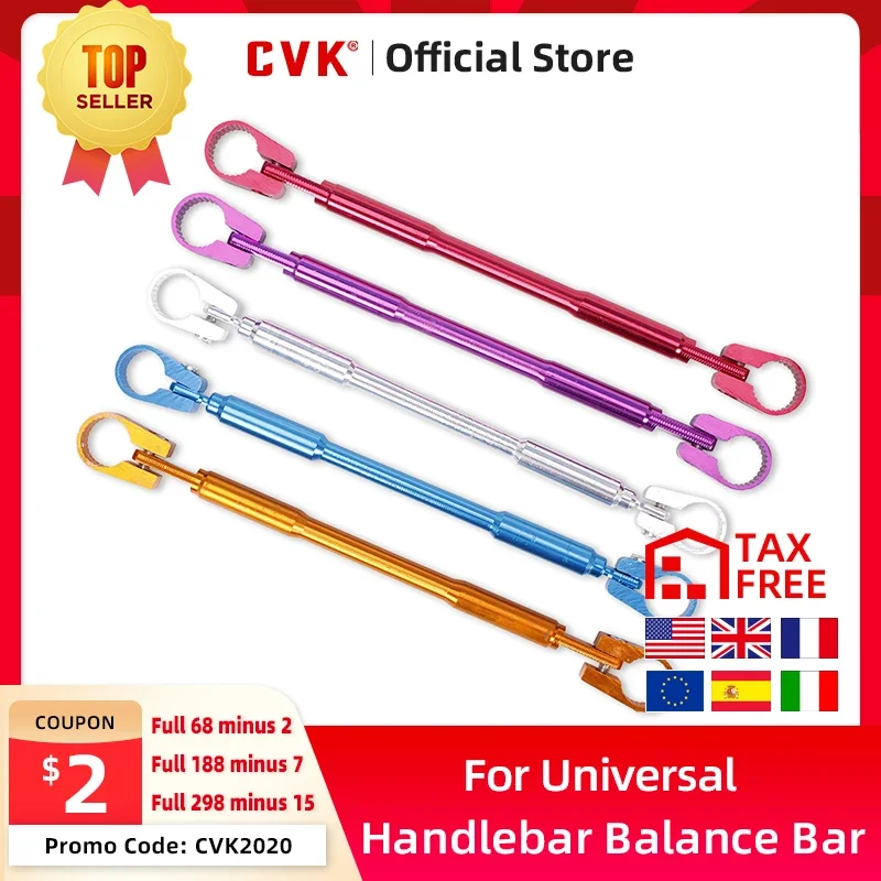 CVK Handlebar Balance Bar Strengthen Reinforcing rods Cross-country FOR HONDA CB400 VTEC VTR250 XJR400 JADE Motorcycle