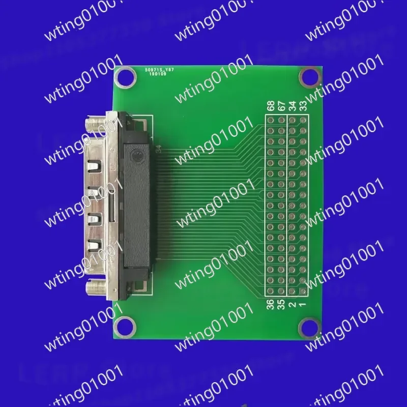 for VHDCI 68 Small SCSI Female to Terminal Block Adapter Board with Screws High Quality Data Transfer Solution