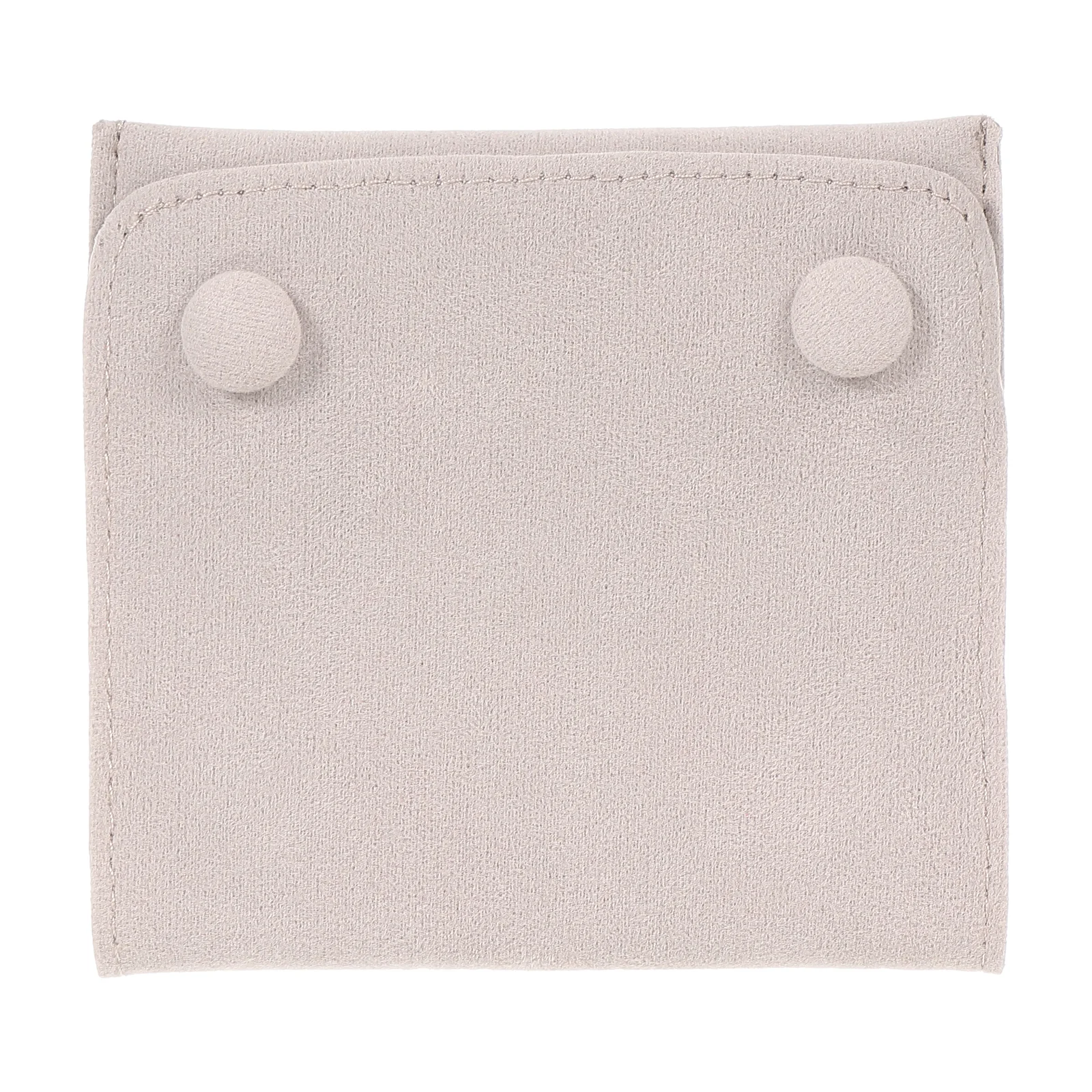 

Jewelry Bags 10x9 5cm Gray Snap Button Earrings Pouch Knitted Fabric Bracelet Rosary Safe Material Storage