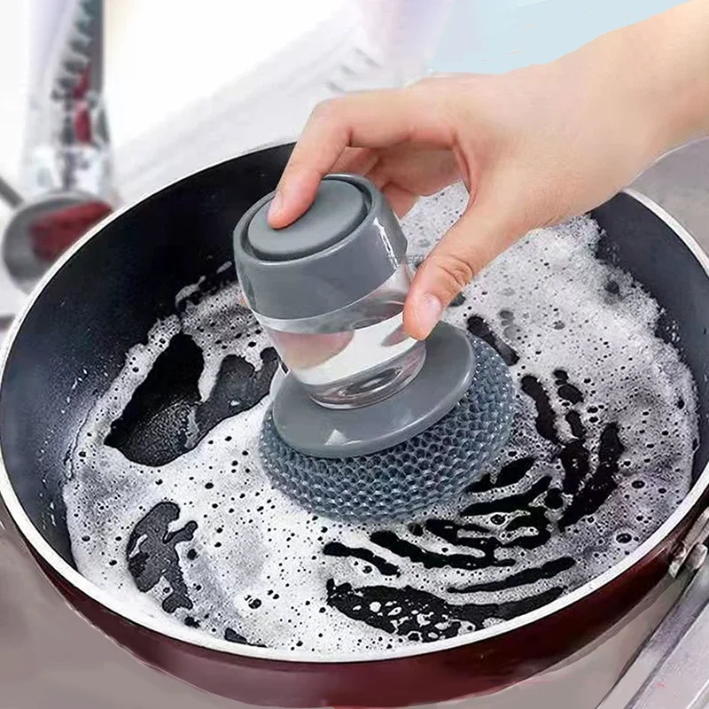 Cleaner Kitchen Rust Pot Pans Cleaning Scrubber Steel Rust Remover Scraper Brush Kit Metal Soap Scrub Brush Utensil Steel Wire