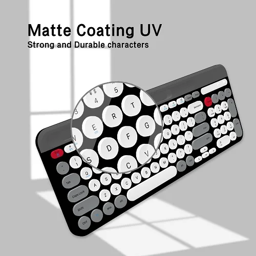 لوحة مفاتيح غشائية للألعاب 98 مفتاحًا 2.4G BT Type-C مجموعة لوحات مفاتيح ماوس لاسلكية للألعاب المكتبية #3