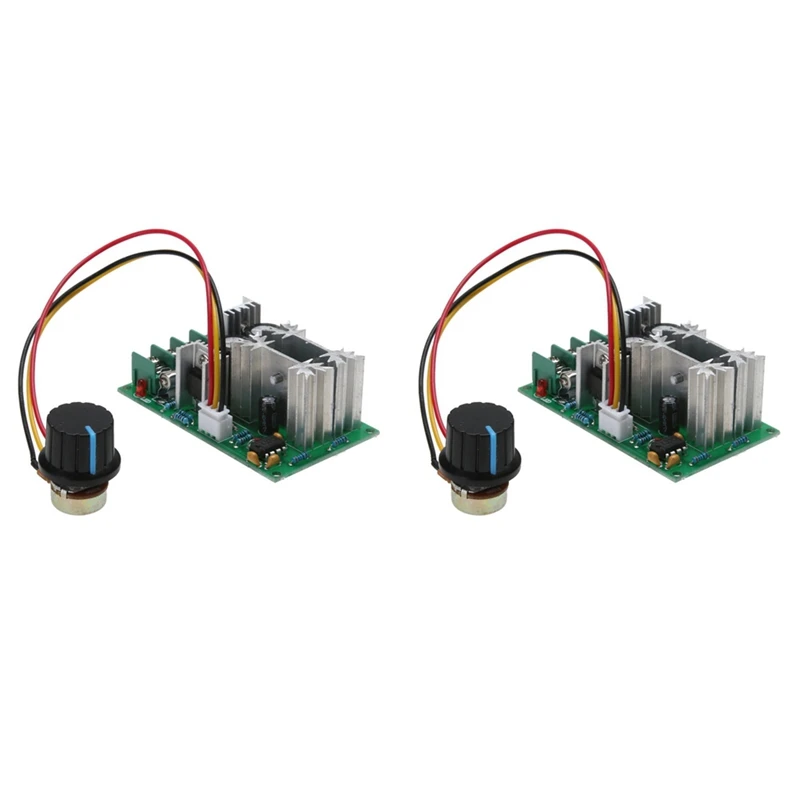 

2X 20A PWM DC Motor Speed Controller 12V 24V 36V 48V With Potentiometer Knob Switch