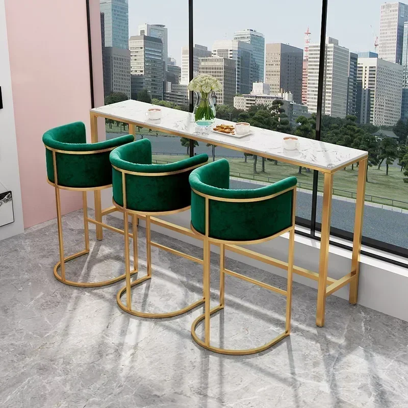 Chờ Đợi Barstool Mềm Bắc Âu Ghế Tựa Lưng Velour Bếp Thanh Phân Sang Trọng Hiện Đại Giải Trí Taburete Cocina Thanh Đồ Nội Thất