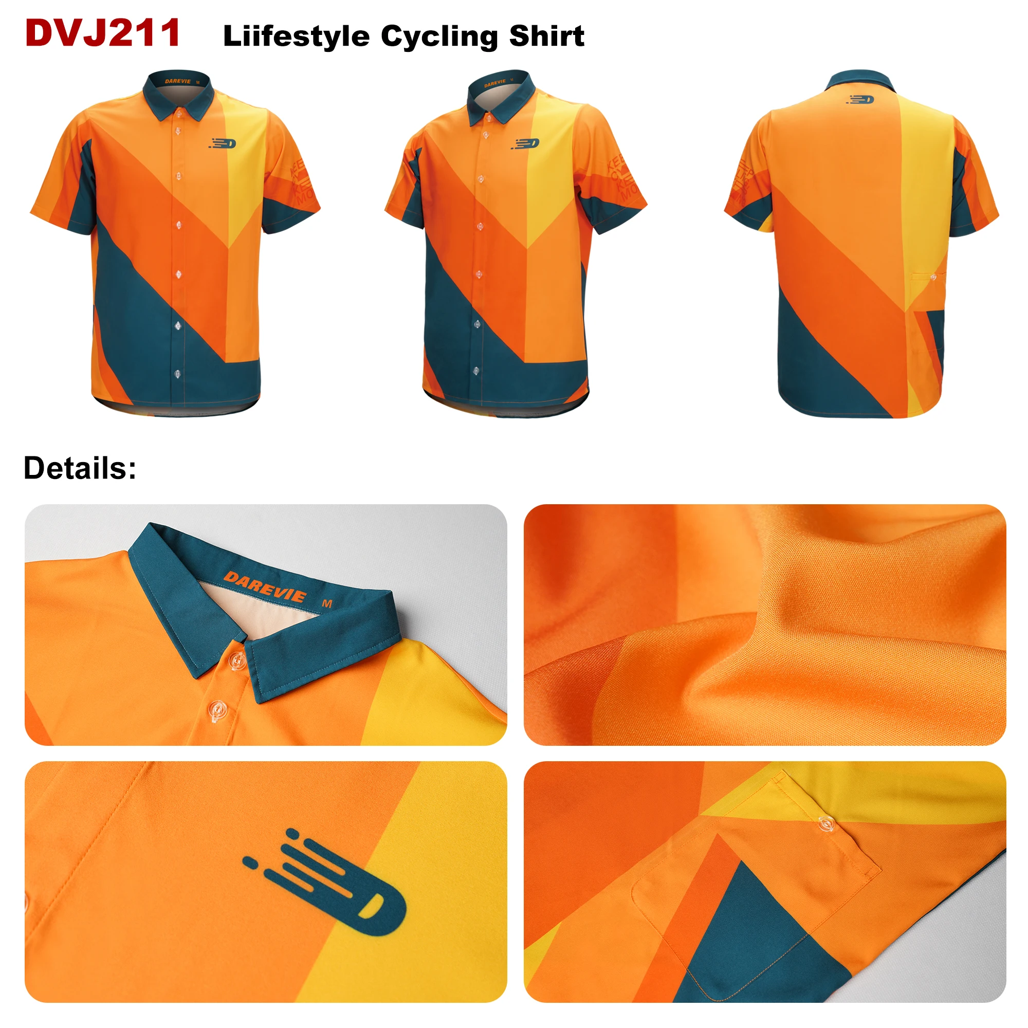 DAREVIE Cycling Shirt 2025 Summer Breathable Soft Sport Bicycle Clothing MTB Road LifeStyle Outside Sport Cycling Jersey