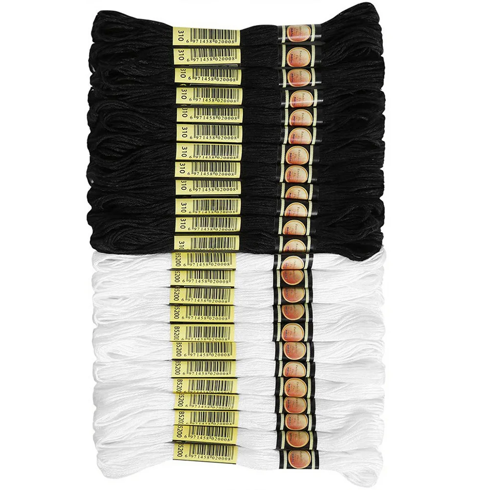 

24pcs Embroidery Thread Polyester Multi-function Sewing Threads for Clothes Accessories Durable Smooth Firm Non-fading Household