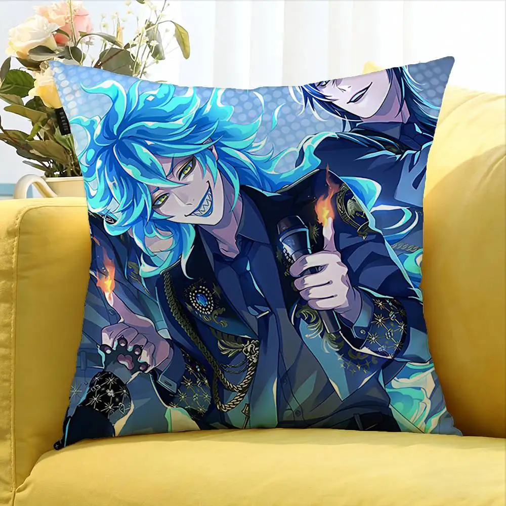 idia Twisted wonderland game   Various Sizes Square Pillow Case For Car Home Bedchamber Decor