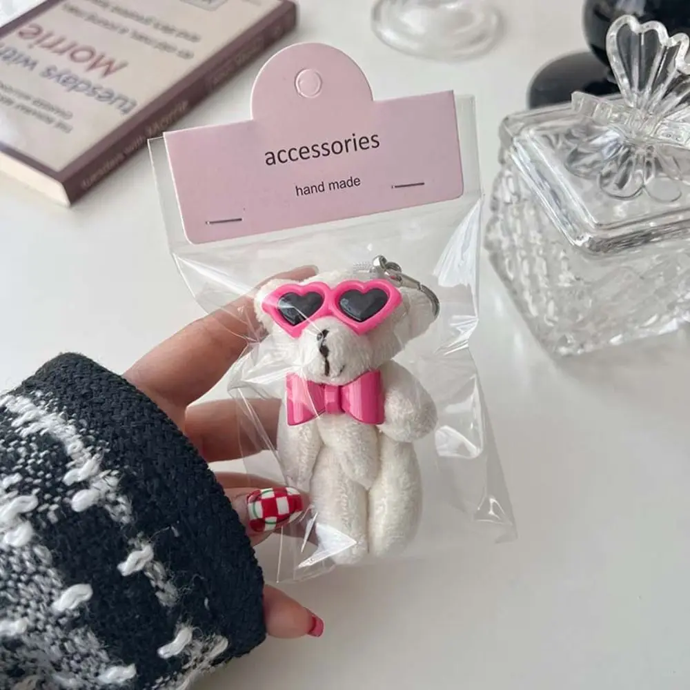 

Креативный кулон в виде сердца с бантом и медведем, сумка с мультяшным животным, подвесной орнамент, брелок с бантом и кроликом, аксессуары для сумки