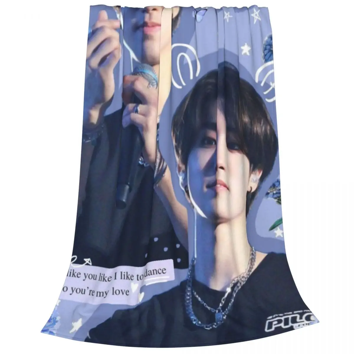 KPOP Han JiSung Blanket Flange Textile Decor Portable Super Soft Throw Blankets for Home Office Plush Thin Quilt