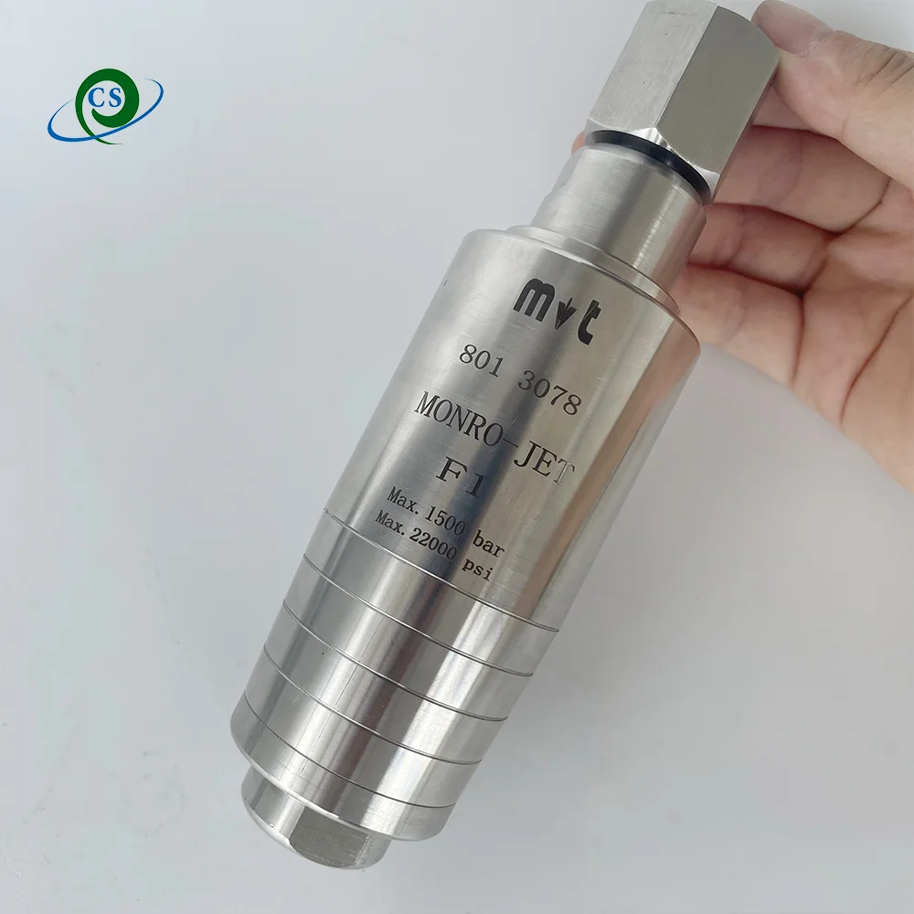 

Сердечник из вольфрамовой стали 1500 бар сверхвысокого давления, вращающееся сопло с турбонаддувом для горячей и холодной воды для очистки поверхности удаления ржавчины