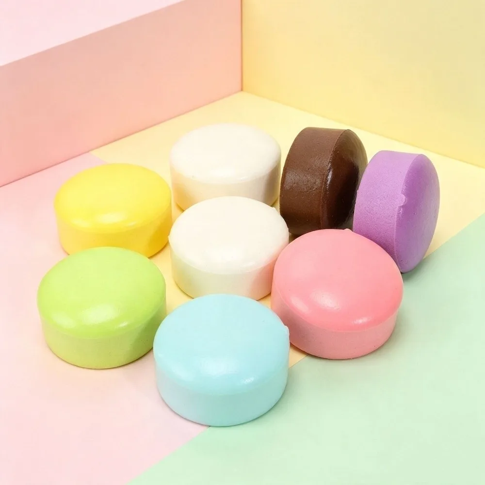 Round Simulation Bread Squeeze Super Soft Realistic Toast Slow Rebound Anxiety Relief Comfortable Bread Squishy