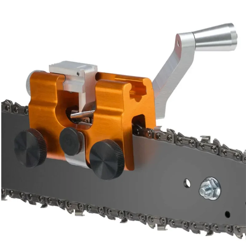 Portable Chainsaw Sharpener Jig Manual Chainsaw Chain Sharpening for Most Chain Saws and Electric Saws with Sharpening Heads