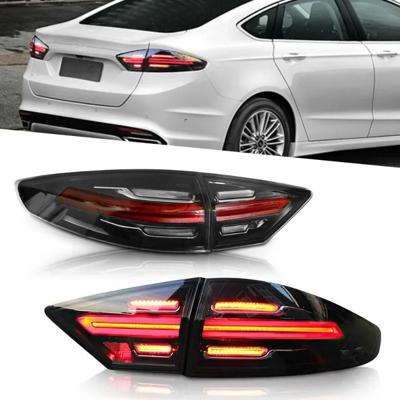 

For Ford Fusion 2013-2016 LED Tail Lights Pair with DRL & Sequential Turn Signal