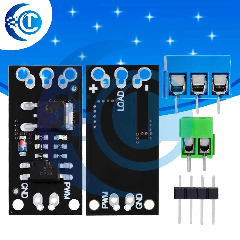 Isolated MOSFET FET Board (30V-100V, 9.4A-161A) - FR120N/LR7843/AOD4184/D4184 Relay Alternative