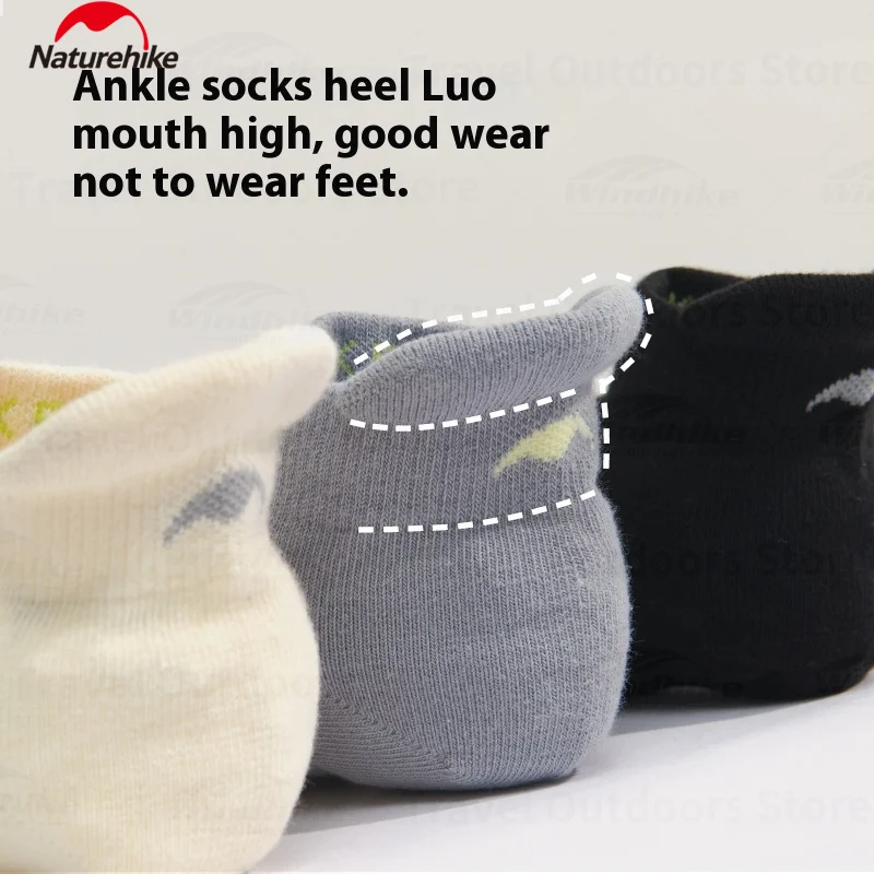 

Naturehike Coolmax Спортивные носки Быстросохнущие уличные беговые и пешие прогулки Дышащие антибактериальные мужские носки до середины икры с короткой икры