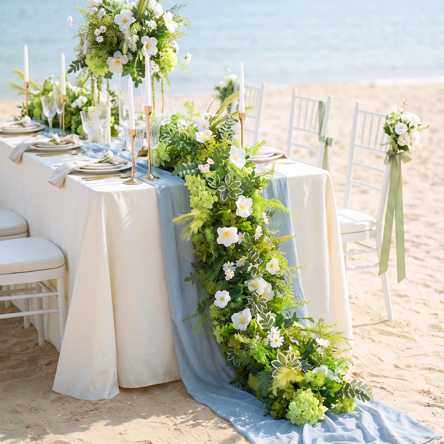 Supply Wedding Venue - زهور اصطناعية خضراء من يوفلاور لتزيين