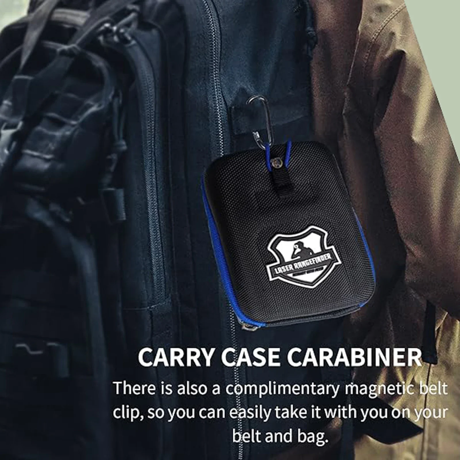 LONGSHUO الاهتزاز جولف Rangefinder الصيد المدى مكتشف المهنية يده الرقمية مقياس مسافات المدى مكتشف الصيد