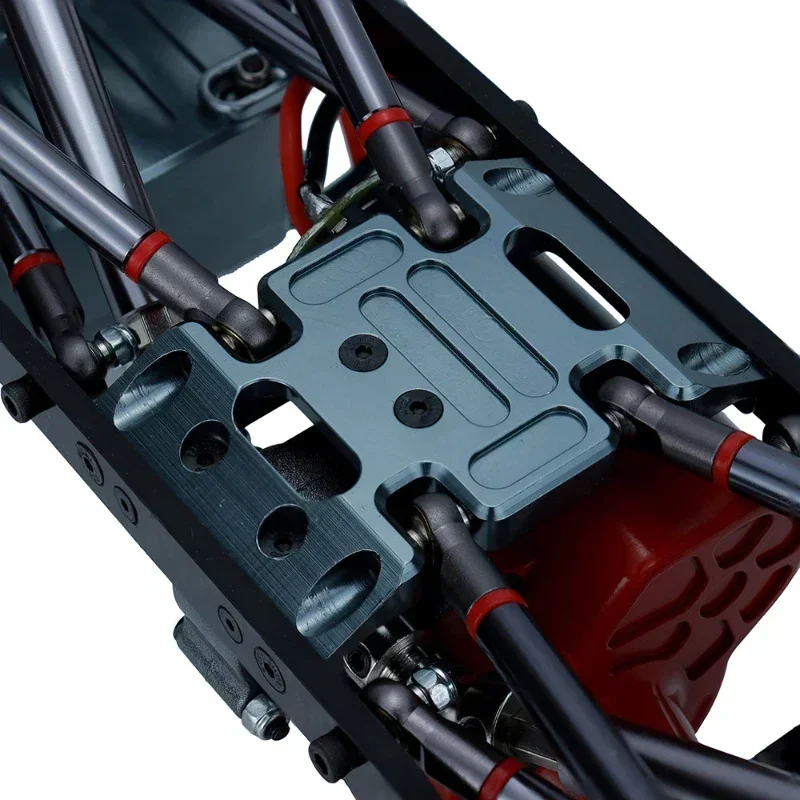 Piastra paramotore supporto trasmissione cambio telaio in metallo per parti di aggiornamento in lega di alluminio 1/10 RC Crawler Axial SCX10