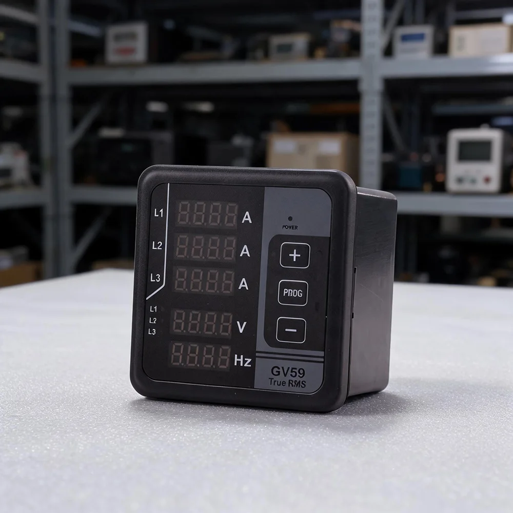 GV59 Digital Multifunction Meter for Voltage Current and For Frequency Measurement with LED Display AC165-275V