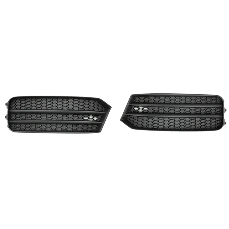 ABHY-8XA807681B 8XA807682B Bumper Depan Lampu Kabut Penutup Lampu Kabut Kisi Lampu Kabut Bezel Mobil Berlubang untuk A1 2015-2019 Par