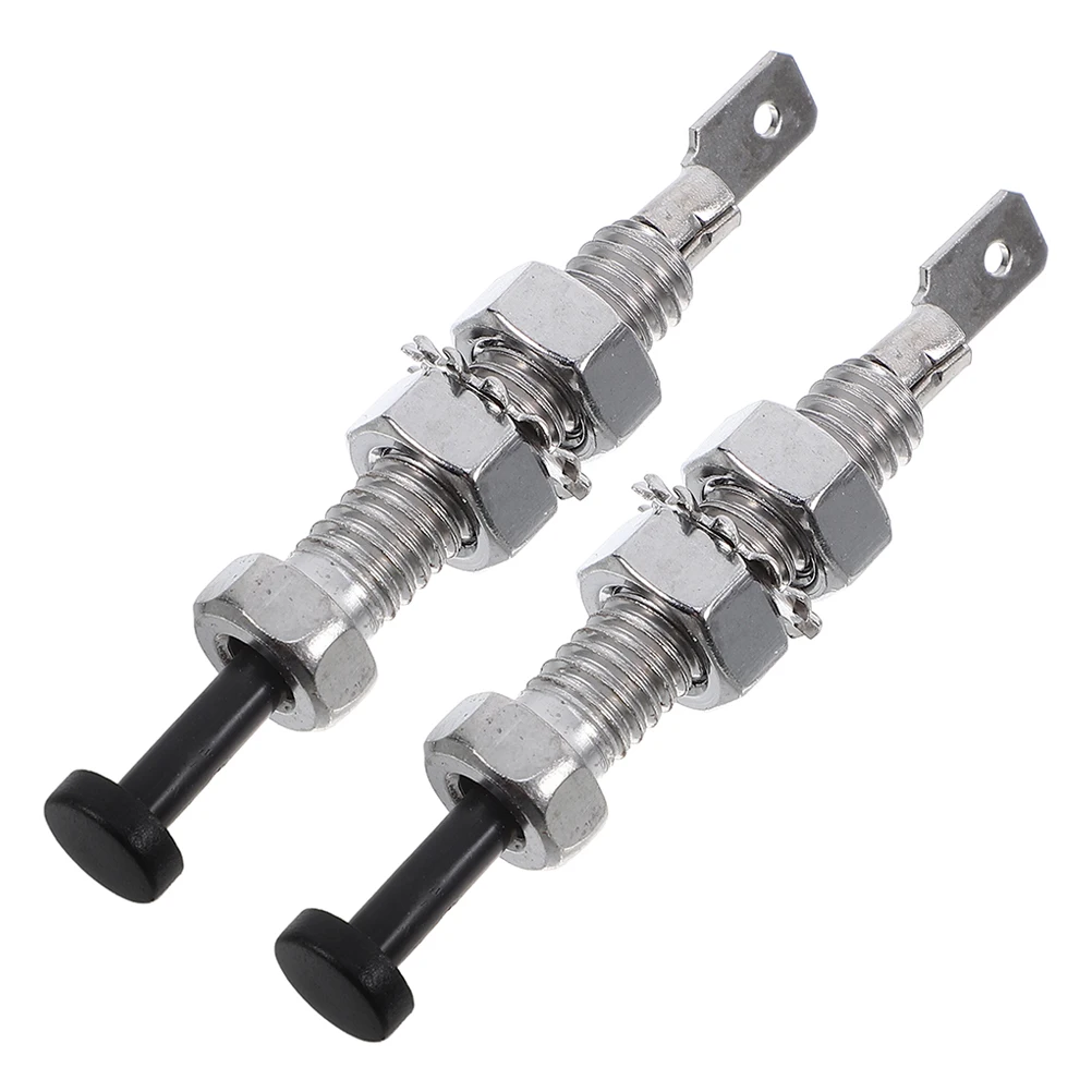 

2pcs Car Light Switch Adjustable Hood Alarm Lamp Universal Auto Pin Button Vehicle Universal Auto Light Switch Relay