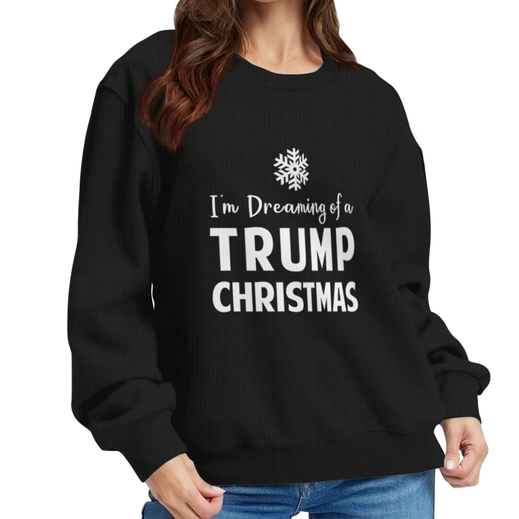 Estoy soñando con una sudadera navideña Trump