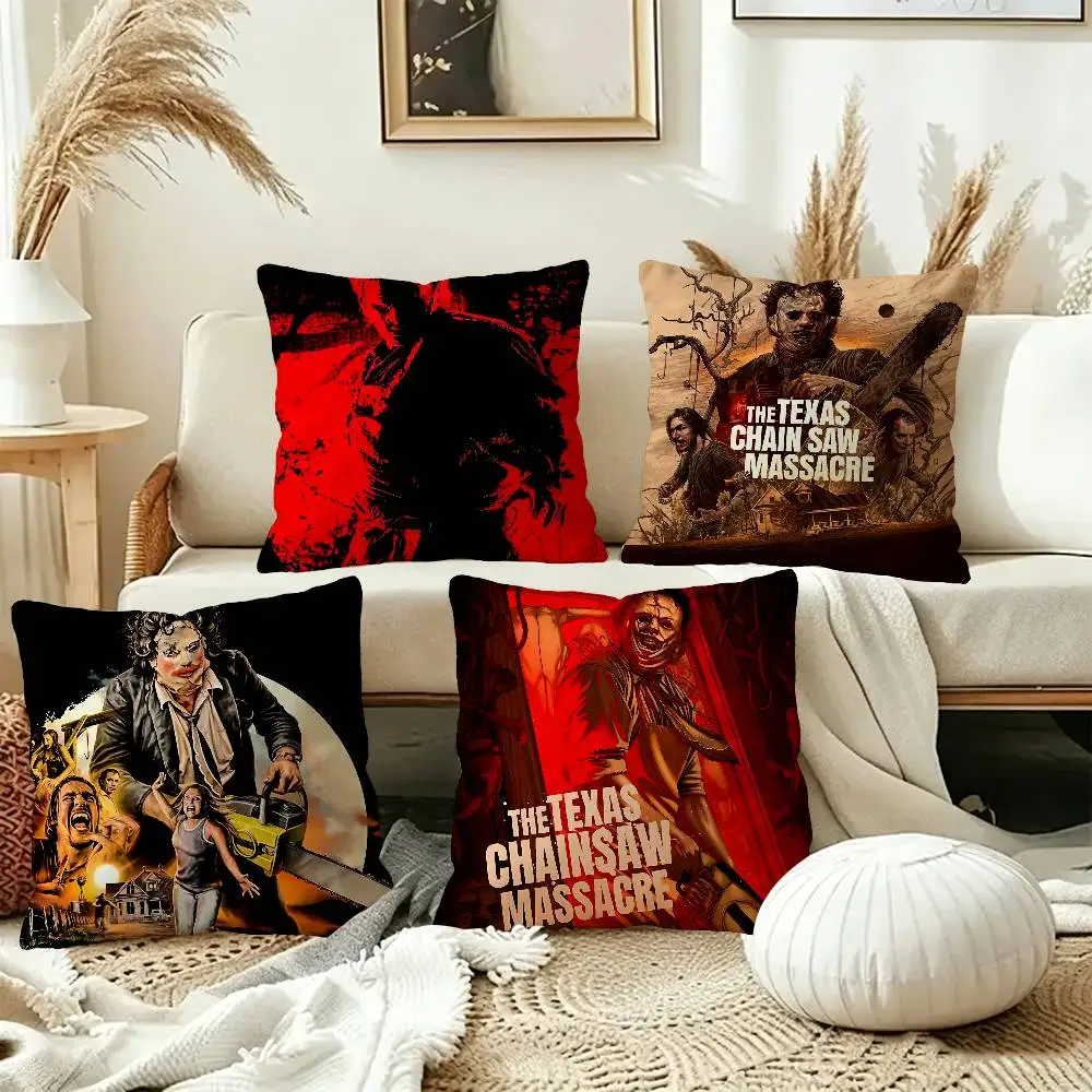 Movie The Texas Chain Saw Massacre Personalized Pillow Cover Kids Bedroom Wild Party Decor Pillowcase kid Birthday shower Gift