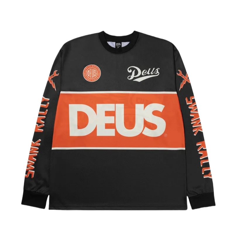 DEUS EX MACHINA NEW Team enduro Cycling T-shirt Mountain Downhill Bike Long Sleeve Clothes DH MTB Offroad Motocross BMX Jersey