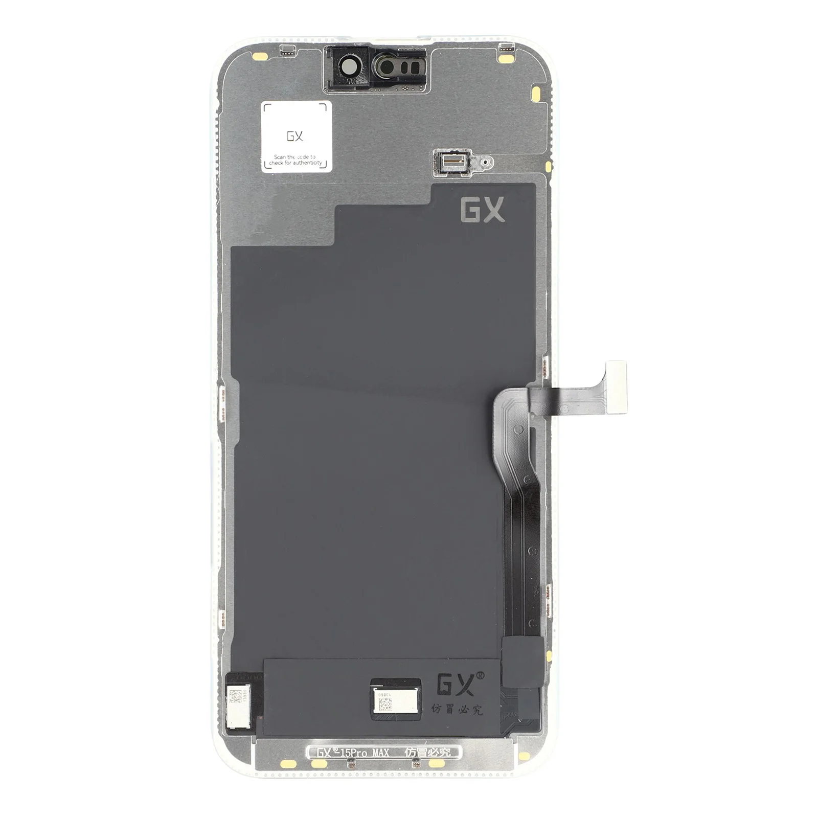 For iPhone 15 Pro Max Grade C GX OLED Screen and Digitizer Assembly Replacement Part (Without Logo)