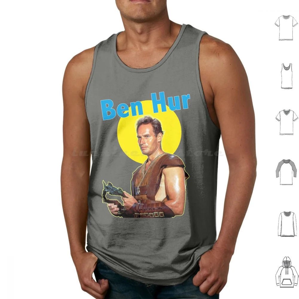 

Чарлтон Хэстон в великой монопотарной фильме Бена Бора от Уильяма Уайлера Майки Жилет без рукавов Бен Сур Моментальный фильм