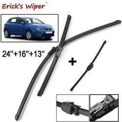 Juego de limpiaparabrisas delantero y trasero de Erick para Seat Ibiza Coupe 6J Hatchback 2012 - 2017 parabrisas ventana 24 