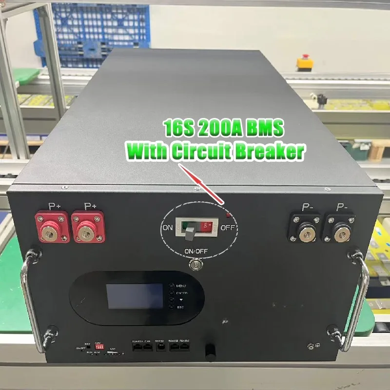 280 Diy Kit Unit with 16S 200A Bms for Server Rack 15kWh 12V 24v Lithium 200Ah 300Ah 280Ah 48v LifePo4 Battery Case/Case