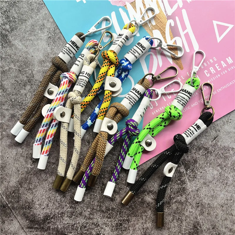 Creative Braided Mobile Phone Lanyard Short Men\'s and Women Ornaments Shell Universal Anti-lost Chain Strap Keychain Accessories