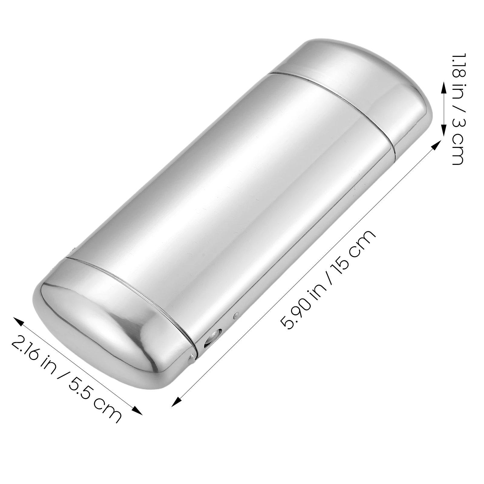 Aluminum Glasses Case Sunglass Eyeglasses Organizer Travel Holder Mirror Silver Lightweight Fits Most Sizes Portable Metal Case