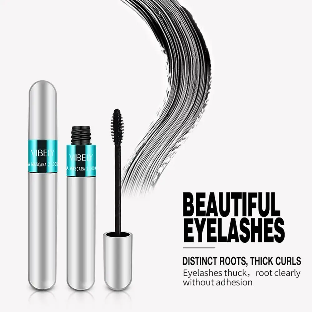 Two-in-one Mascara Eyeliner 4D Wide-angle Rotating Waterproof Slender Warping Does Not Smudge Sexy Eye Makeup