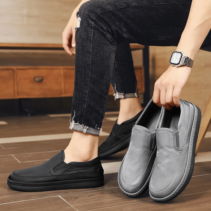 Men's Casual Shoes Loafers Sneakers 2024 Fashion Breathable Leisure Loafers Shoes Zapatos Casuales Hombres Men Shoes Size 39-44