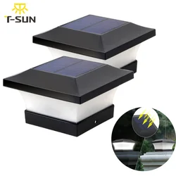 2pcs Solar Light Fence Light IP65 Outdoor Solar Lamp For Garden Decoration Gate Fence Wall Courtyard Cottage Solar Lamp