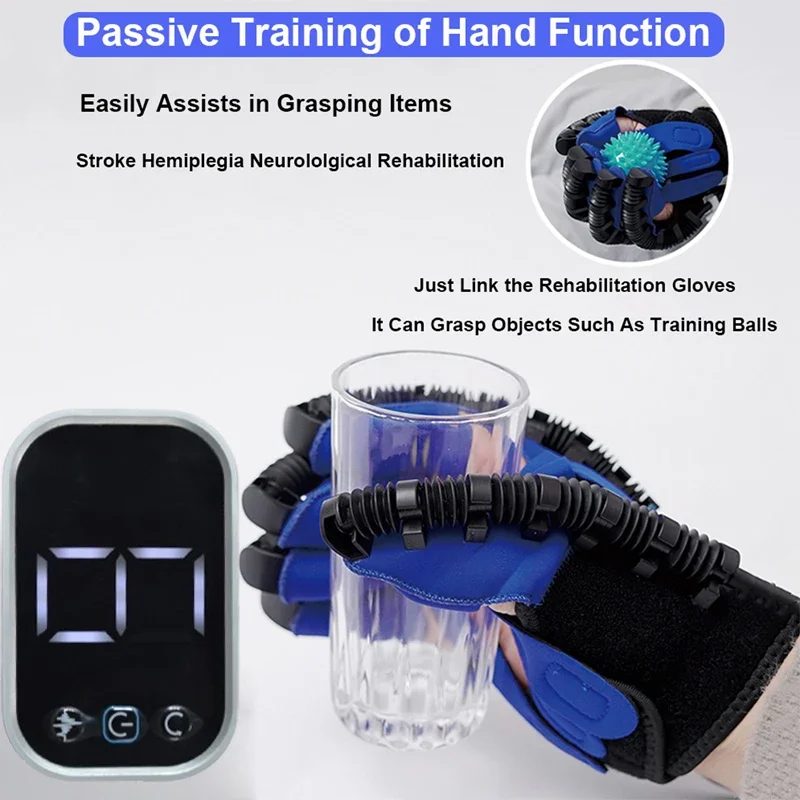 Stroke, paralysis, cerebral infarction, left and right hand function recovery robot, electric pneumatic training, finger massage glove equipment, physical therapy equipment, neural stimulation massager tool