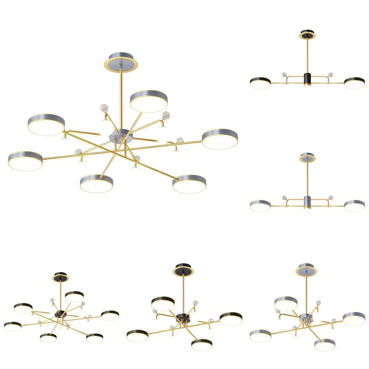 

Home, restaurant, personality, creative master bedroom, Nordic chandelier modern