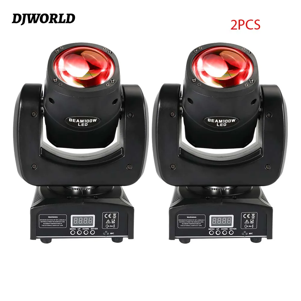 

2PCS 100W Mini Beam Moving Head Light DMX RGBW Lights Lyre Stage Effect Lighting For DJ Disco Bar Party Club Wedding Party