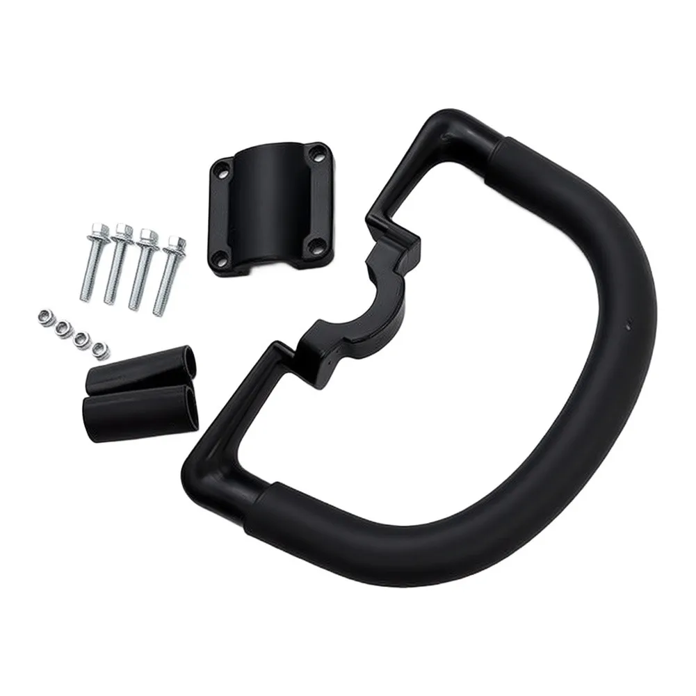1pc Rubber-coated Circular Handle For Lawnmower With Shock-absorbing Pads For Mowers Accessories Easy Installation