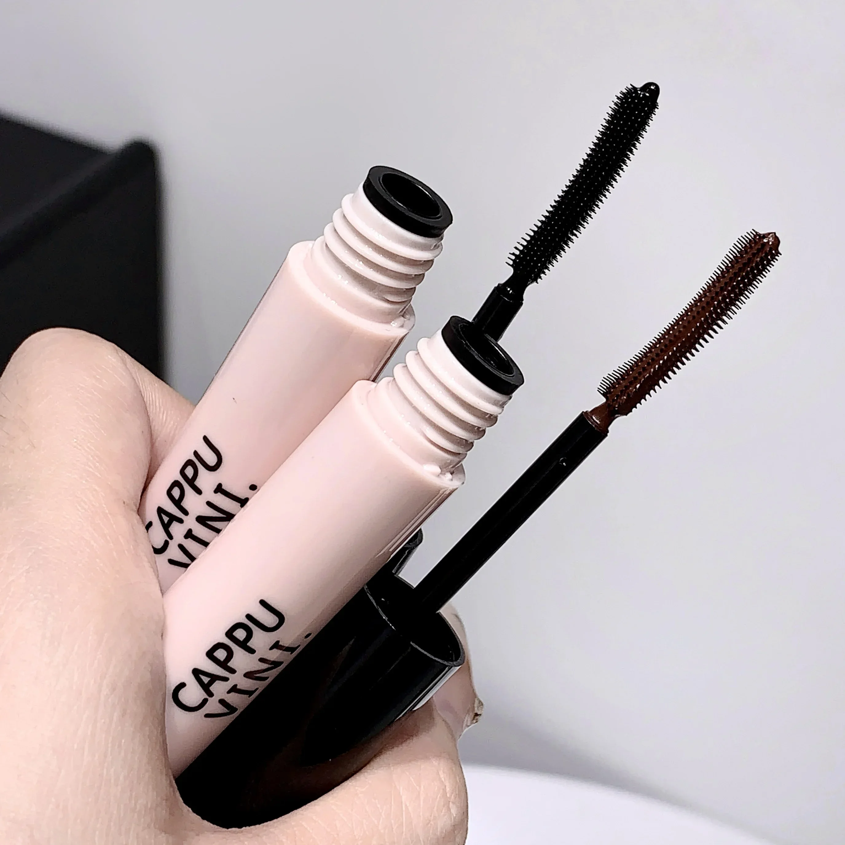 Mascara per estensione ciglia ciglia marrone nero Allungamento 3D Curling naturale Pennello per ciglia Trucco di bellezza Mascara a lunga tenuta