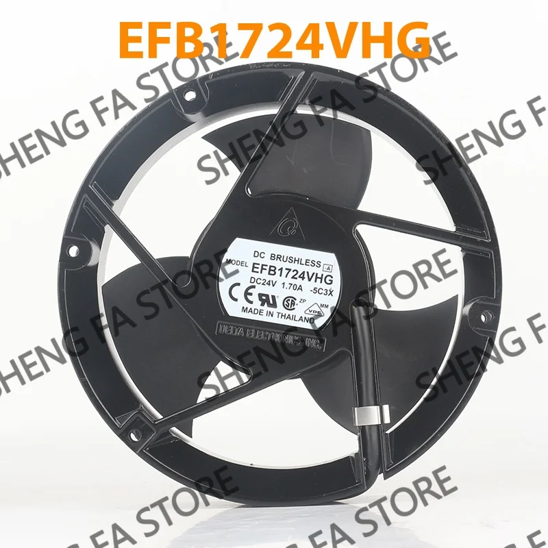 Round 3-blade violent Large air volume inverter Delta 12V 48V DC 24V 1.70A AC EC 17251 172X172X51MM 17CM EFB1724VHG cooling fan